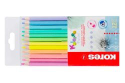 Pastelky Kores PASTEL trojhranné / 12 barev