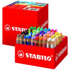STABILO®  Pastelky STABILO® Woody multifunkční XL školní set / 76 barev + 4 ks ořezávátek