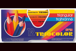 Pastelky Koh-i-noor Triocolor silné / trojhranné / 12ks