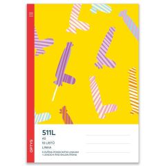 Optys  Sešit školní 511 - 2 pomocné linky + lenoch pro sklon písma 10 listů