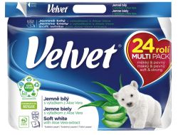 Papír toaletní Velvet 3-vrstvý / 24 ks
