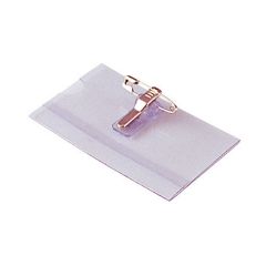 Jmenovka s klipem Concorde - 6 x 9 cm / na šířku / s klipem i špendlíkem