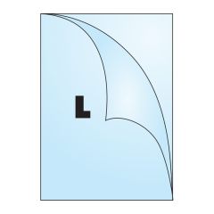 Concorde  Zakládací obal Concorde - tvar L / A4 matný / 90 my / 100 ks