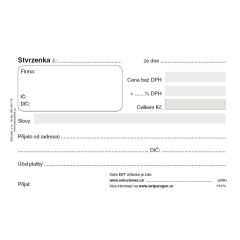 Stvrzenka Baloušek A6 / 50 listů / NCR / PT070