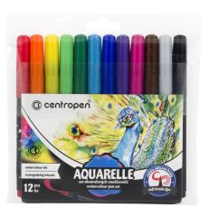 centropen  Popisovače Centropen Aquarelle 8683/12 12 ks