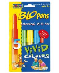 Foukací fixy Centropen AirPens 1500/5 - Bright Colours / sada 5 ks
