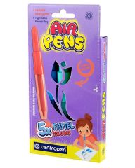 centropen  Popisovače Centropen Airpens 1500 Pastel sada 5 ks