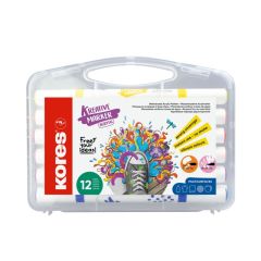 Akrylový popisovač Kreative Marker 2v1 - sada 12 barev