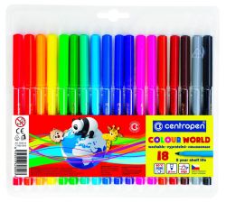 centropen  Popisovače Centropen vypratelné 7550/18 18 ks