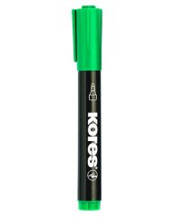 Popisovač Kores K-Marker Permanent - zelená / kulatý hrot