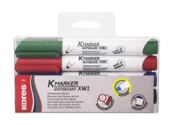 Kores  Popisovač Kores K-Marker Whiteboard - sada 4 ks  / kulatý hrot