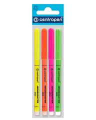 Zvýrazňovač Centropen 2532 / sada 4 ks