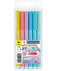 Popisovače Centropen 7550/6 6 ks Pastel