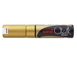 Popisovač křídový UNI Chalk Marker PWE-8K / zlatá