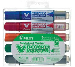Popisovač Pilot V-Board Master - sada / 5 ks