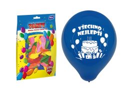 Balónek nafukovací - vel. M / 100 ks Všechno nejlepší