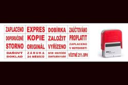 Colop razítko Printer 20/L s textem ZAPLACENO