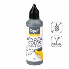 Konturovací barva Creall Windows Color - 80 ml / stříbrná