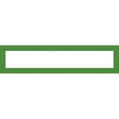 Magnetický informační rámeček LEAN A4/A3 - 317 x 75 mm / zelená / 10 ks