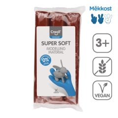 Creall  Modelovací hmota Creall Super soft - 500 g / hnědá