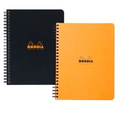 Blok kroužkový Clairefontaine Rhodia A5+ - čtvereček / 80 listů / mix barev