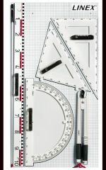 Linex  Magnetické rýsovací potřeby na školní tabuli LINEX - sada 6 ks