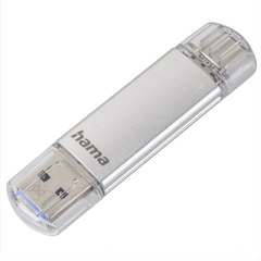 Flash Pen Laeta twin - stříbrná / 128 GB / USB 3.1