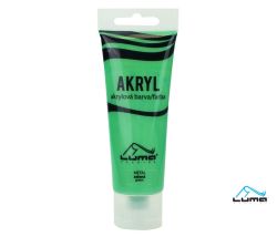 Akrylová barva LUMA - METAL / 75 ml / zelená