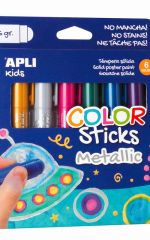 APLI temperové barvy suché / 6 metalických barev