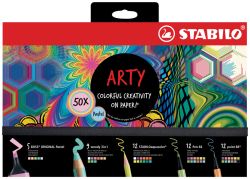 Kreativní sada Pastel STABILO® ARTY - 50 ks