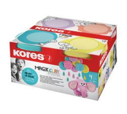 Kores  Modelovací hmota KORES MAGIK CLAY - pastelové barvy 4 x 40 g