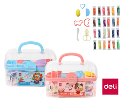 Deli  Modelovací hmota DELI měkká s vůní - 24 barev / kufřík mix