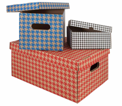 Emba  Krabice Emba úložná s víkem - bílá / A5 / 22 x 15,5 x 10 cm