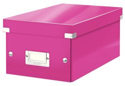 Leitz  Krabice Leitz Click & Store - na DVD / růžová
