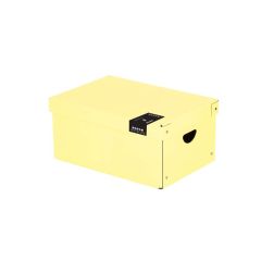 Pastelini  Krabice úložná lamino PASTELINI - žlutá / 35,5 x 24 x 16 cm