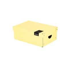 Pastelini  Krabice úložná lamino PASTELINI - žlutá / 35,5 x 24 x 9 cm
