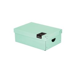 Pastelini  Krabice úložná lamino PASTELINI - zelená / 35,5 x 24 x 9 cm