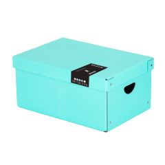 Pastelini  Krabice úložná lamino PASTELINI - modrá/ 35,5 x 24 x 16 cm