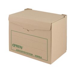 Archivační kontejner Emba - přírodní hnědá