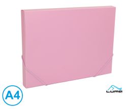 Luma  Box na spisy s gumou A4 - pastelová fialová