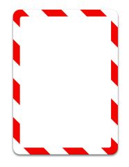 Kapsy Magneto bezpečnostní - A4 / červeno-bílá / 2 ks / samolepicí