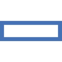 Magnetický informační rámeček LEAN A5/A4 - 230 x 75 mm / modrá / 10 ks