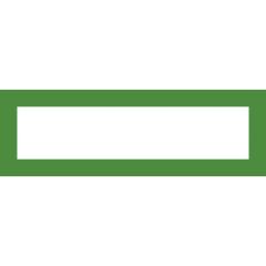 Magnetický informační rámeček LEAN A5/A4 - 230 x 75 mm / zelená / 10 ks