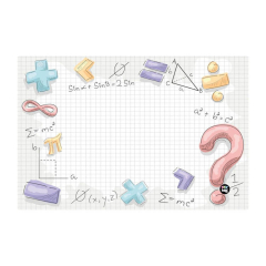 Pracovní podložka - Math / 60 x 40 cm