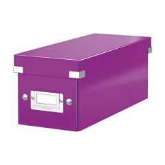 Krabice Leitz Click & Store - na CD / fialová