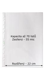 Závěsný obal Copy - A4 čirý / 55 my / 100 ks