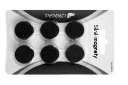 perro  Magnety Perro silné - průměr 24 mm / černé / 6 ks