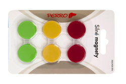 perro  Magnety Perro silné - průměr 24 mm / barevný mix / 6 ks
