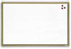 Classic  Tabule bílá magnetická v dřevěném rámu - 60 x 40 cm