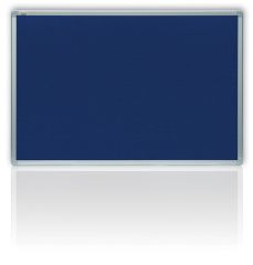 Tabule filcová v hliníkovém rámu - 100 x 150 cm / modrá